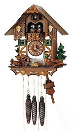 Schneider One Day Chalet Clock<br> Wood Chopper